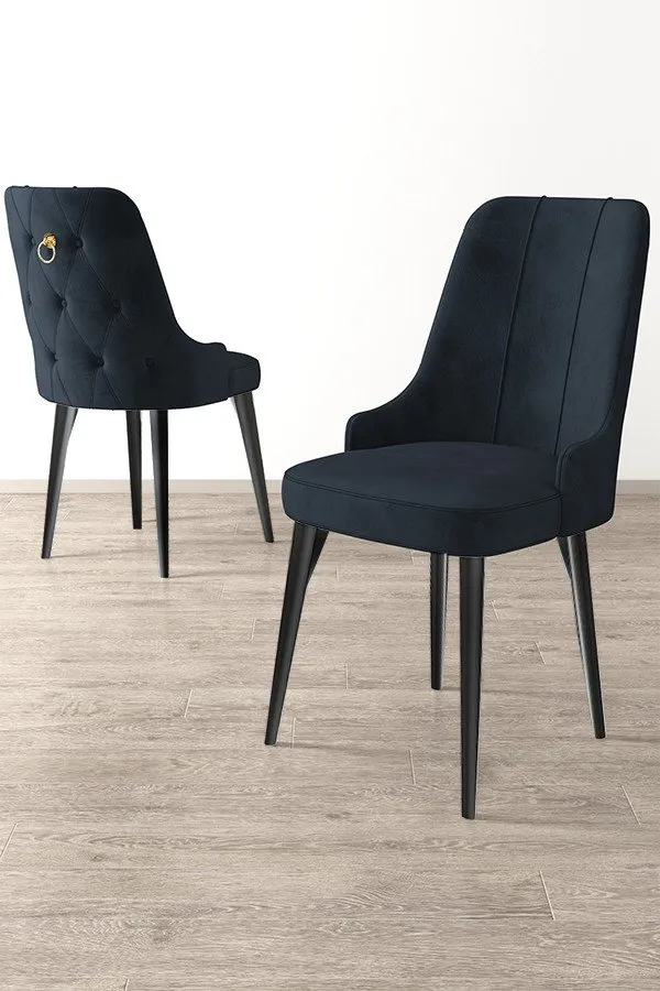 Set 2 stolice Newa Anthracite Black