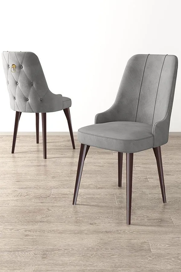 Set 2 stolice Newa Grey Brown