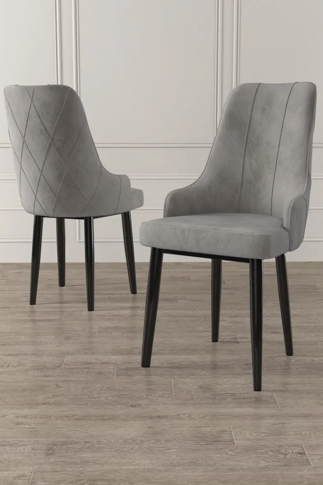 Set 2 stolice Trex Grey Black