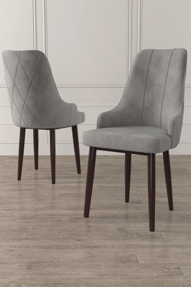 Set 2 stolice Trex Grey Brown