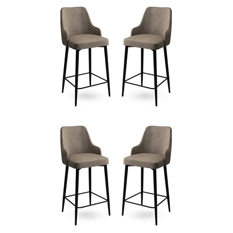 Set 4 barske stolice Enox Cappuccino Black