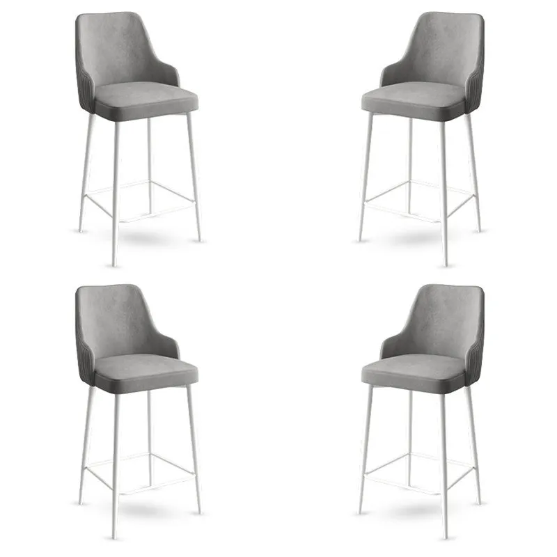 Set 4 barske stolice Enox Grey White