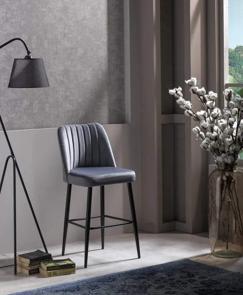 Set 4 barske stolice Vento Grey