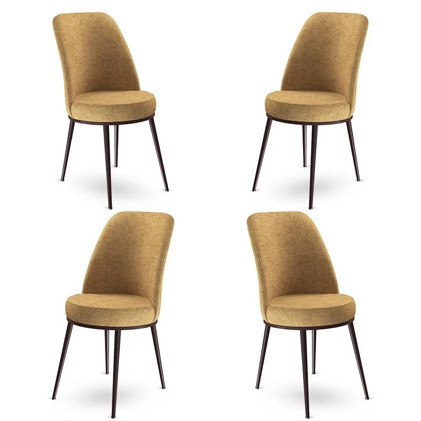 Set 4 stolice Dexa Cappuccino Brown