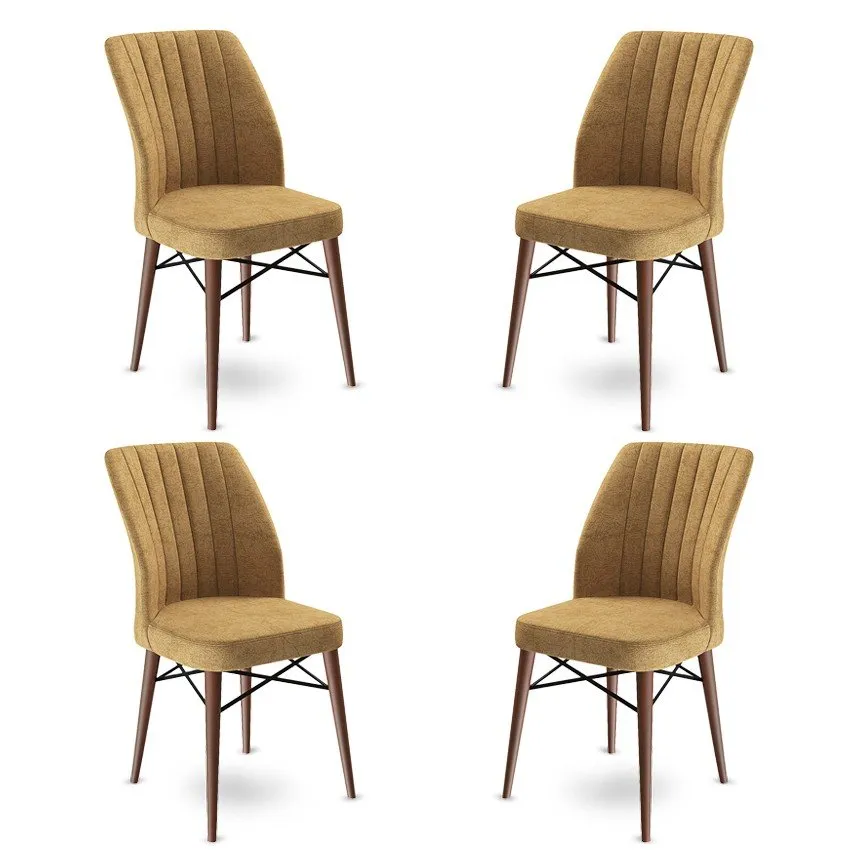 Set 4 stolice Flex Cappuccino Brown