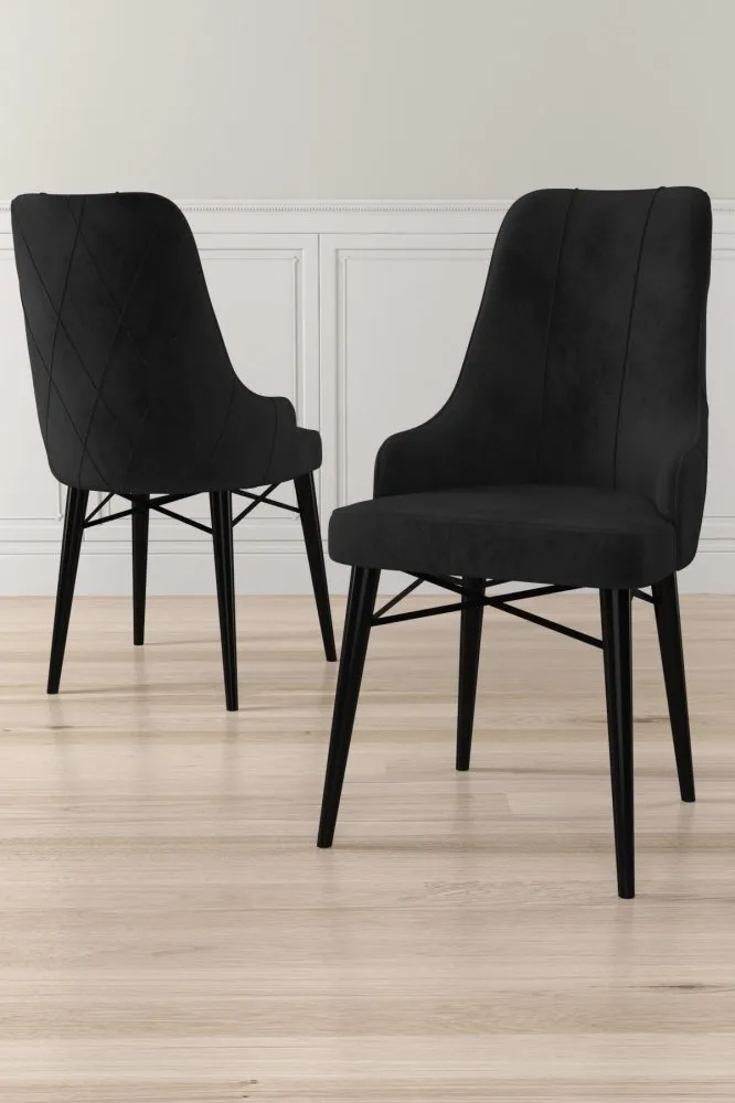 Set 4 stolice Neta Black