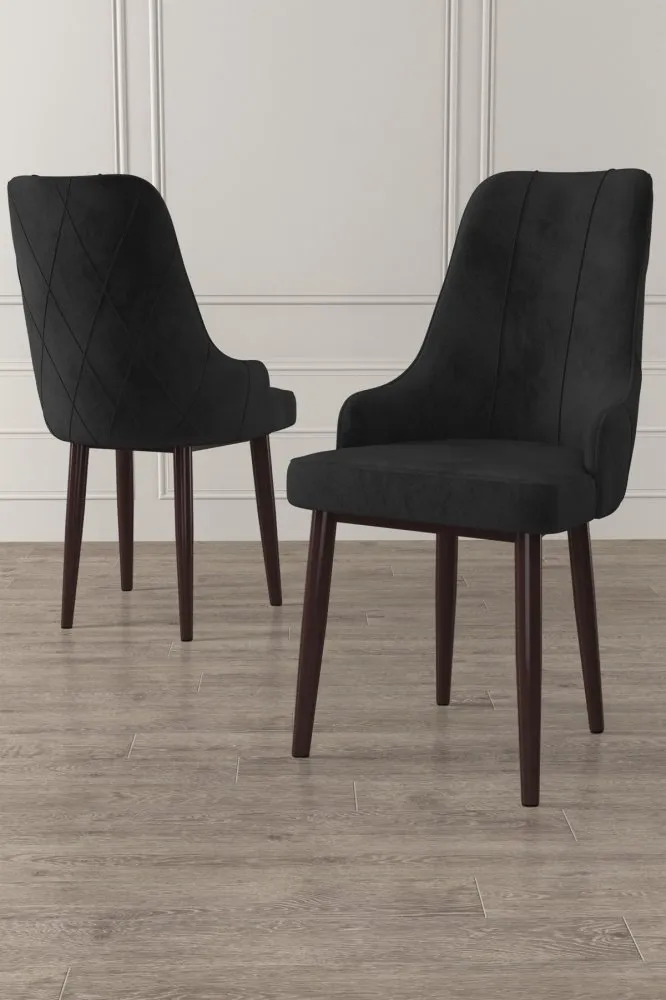 Set 4 stolice Trex Black Brown