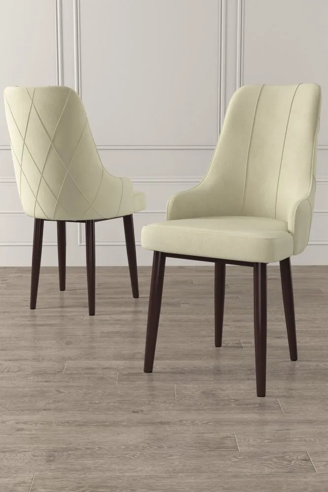 Set 4 stolice Trex Cream Brown