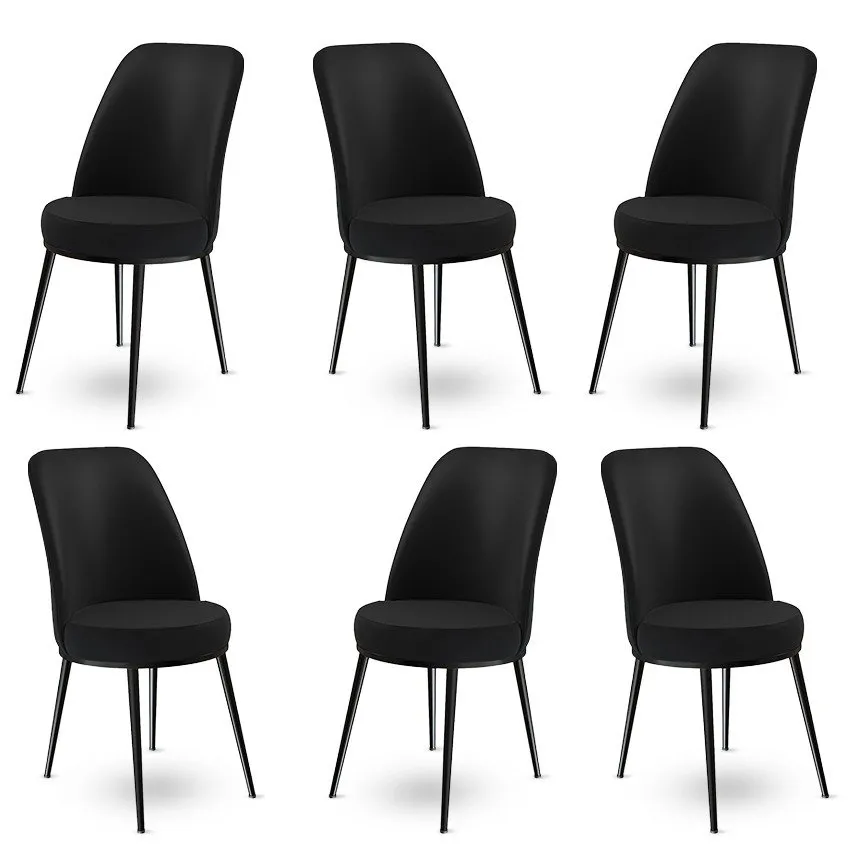 Set 6 stolica Dexa Black