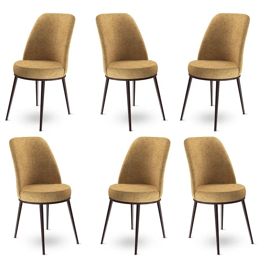 Set 6 stolica Dexa Cappuccino Brown