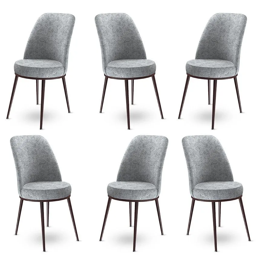 Set 6 stolica Dexa Grey Brown