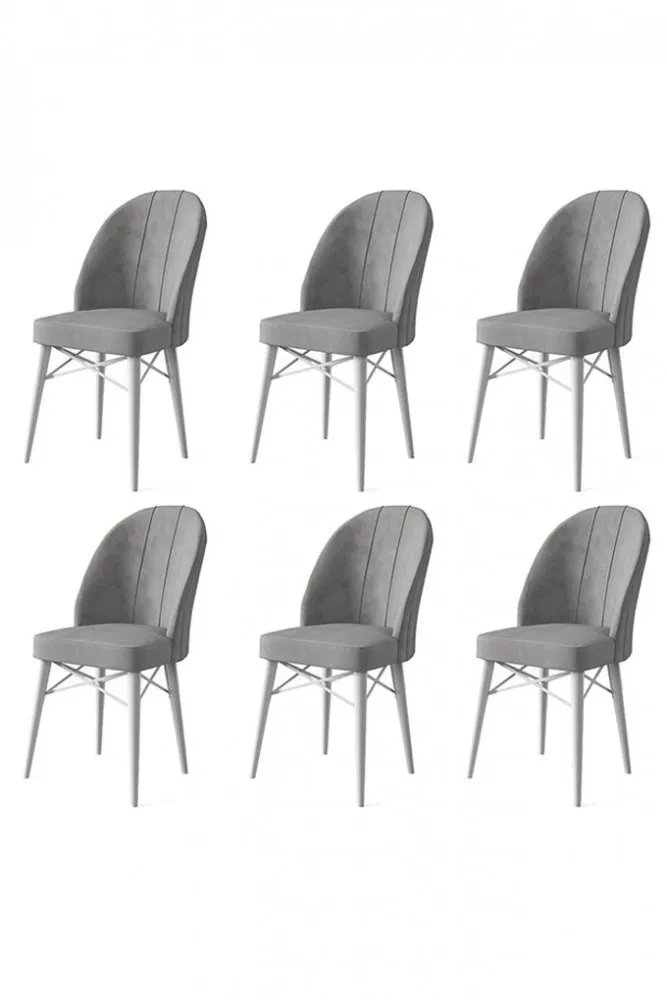 Set 6 stolica Ritim Grey White