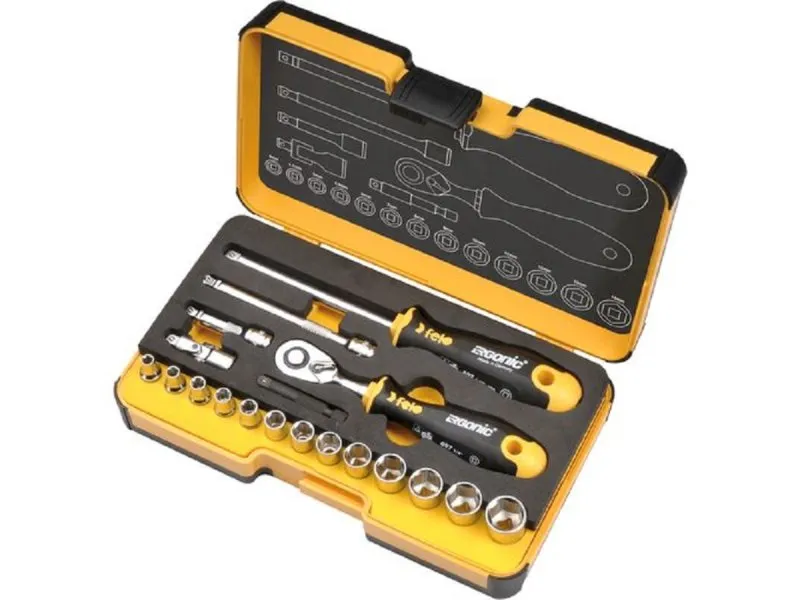 Set alata XL-Strongbox R-GO 19 sa čegrtaljkom SW/MS 05781906 19 kom