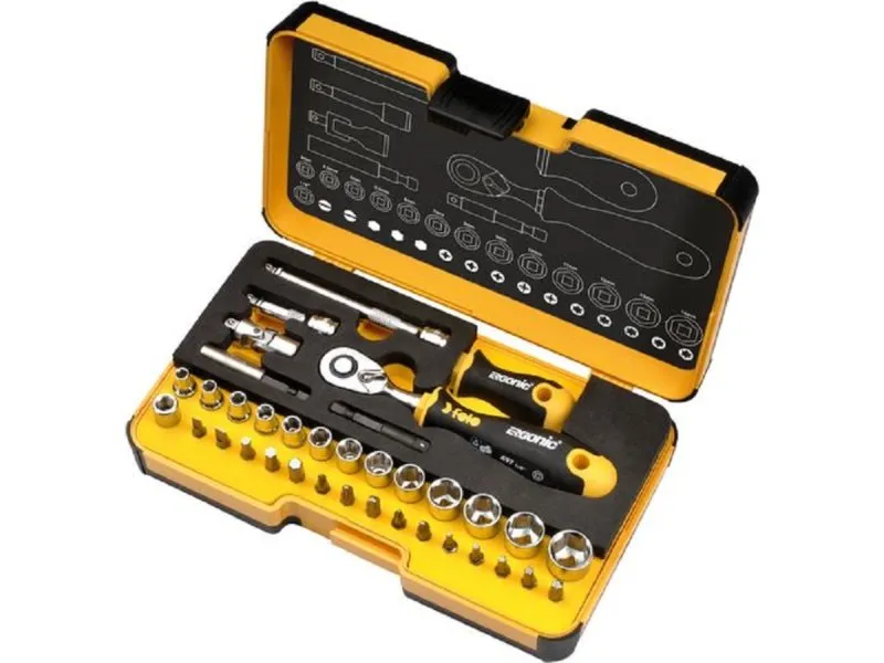 Set alata XL-Strongbox R-GO XL sa čegrtaljkom SL/HEX-Nut/HEX/PH/PZ/TX/SQ 05783616 36 kom