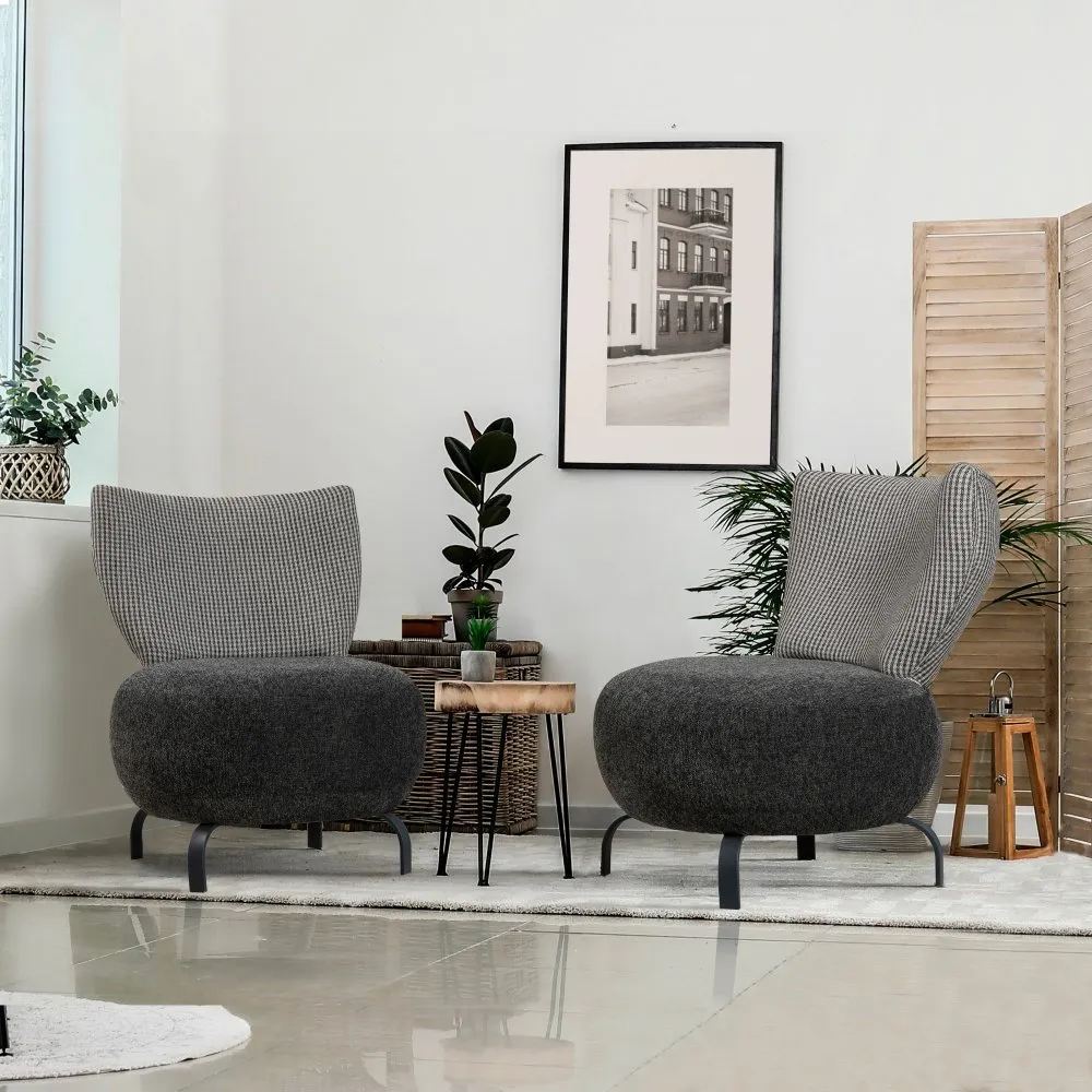 Set fotelja Loly Set Anthracite