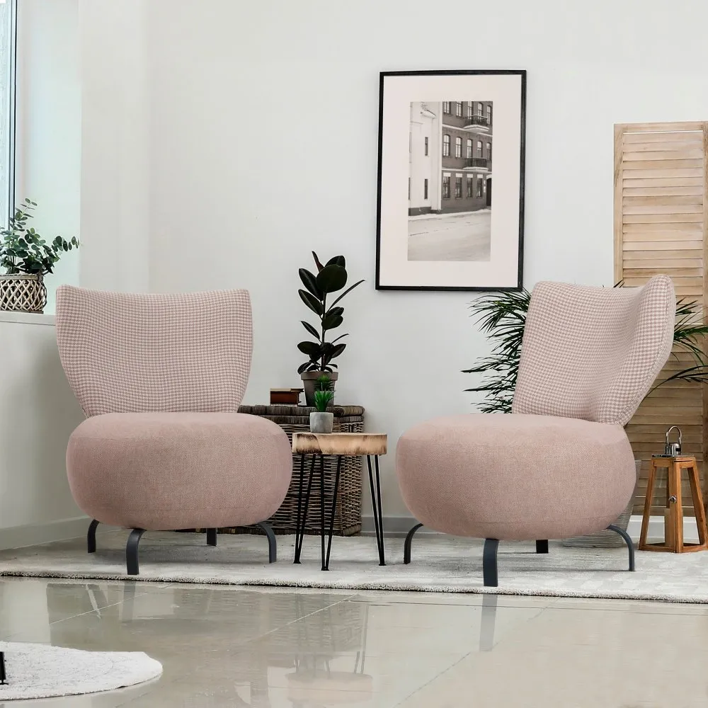 Set fotelja Loly Set Salmon