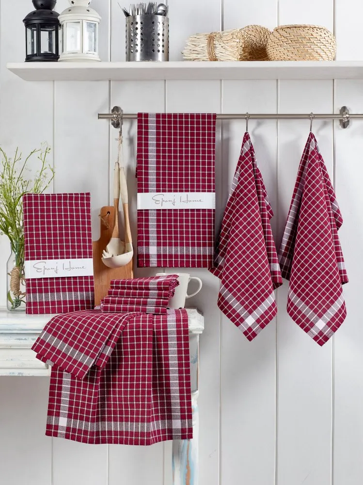 Set kuhinjskih krpa Kup Claret Red