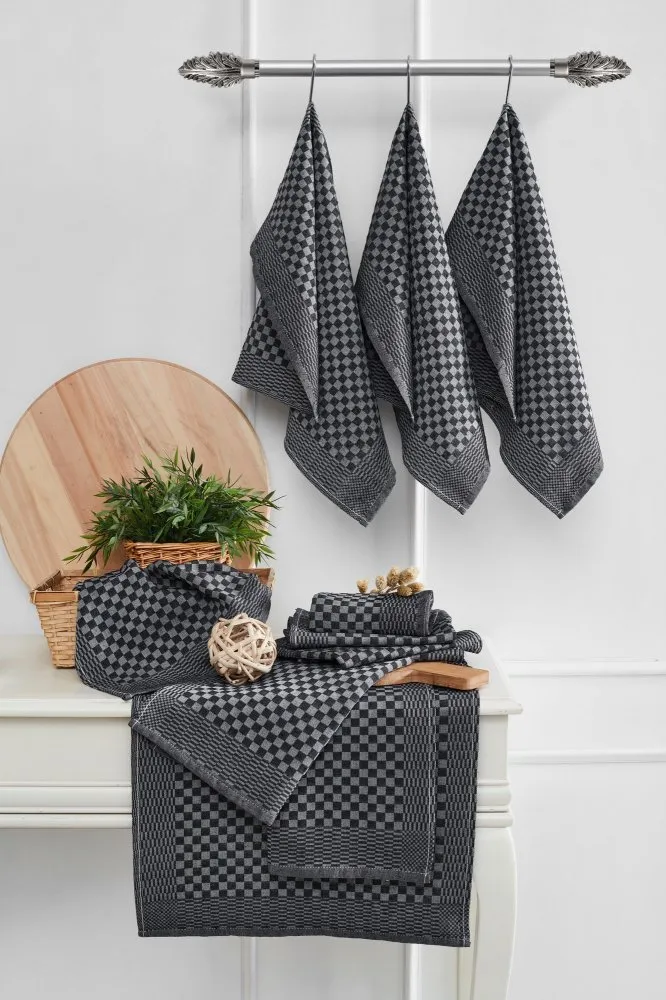 Set kuhinjskih krpa Lola Anthracite