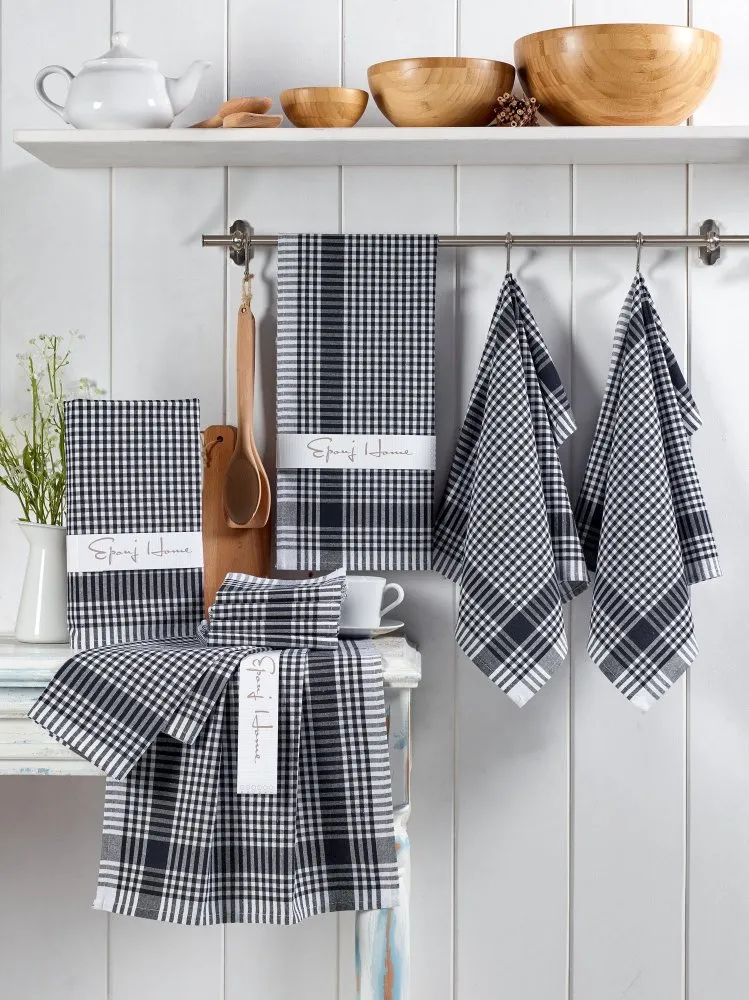 Set kuhinjskih krpa Potikareli Black