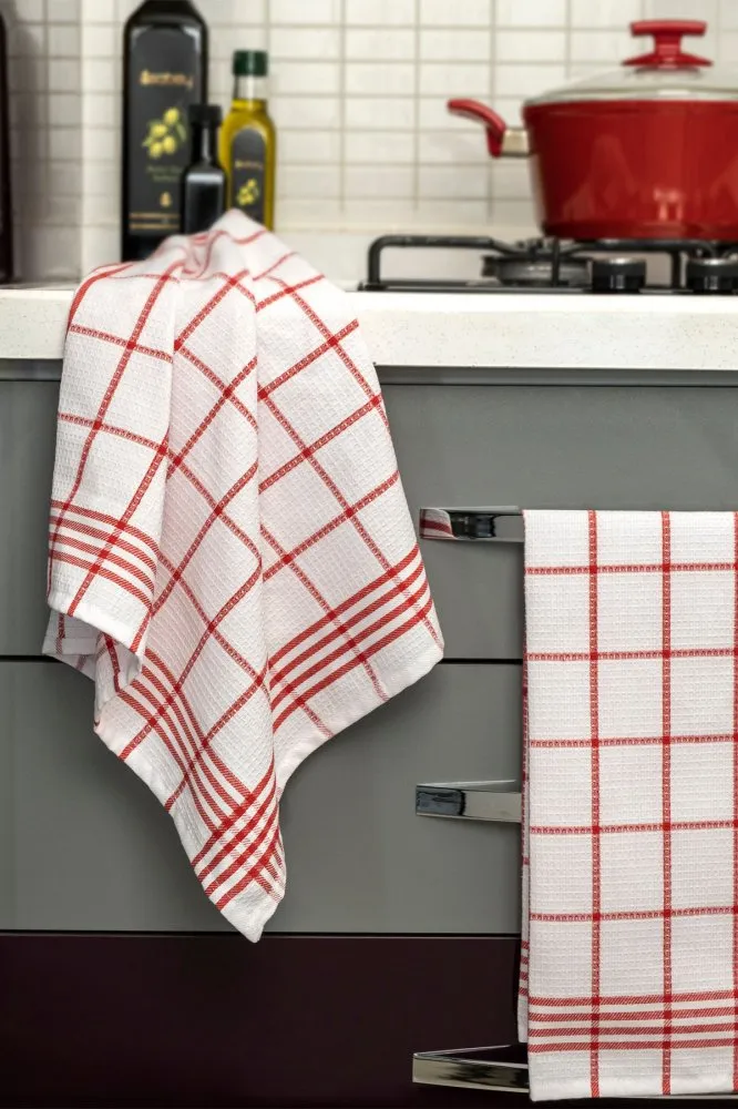 Set kuhinjskih krpa Soft Red