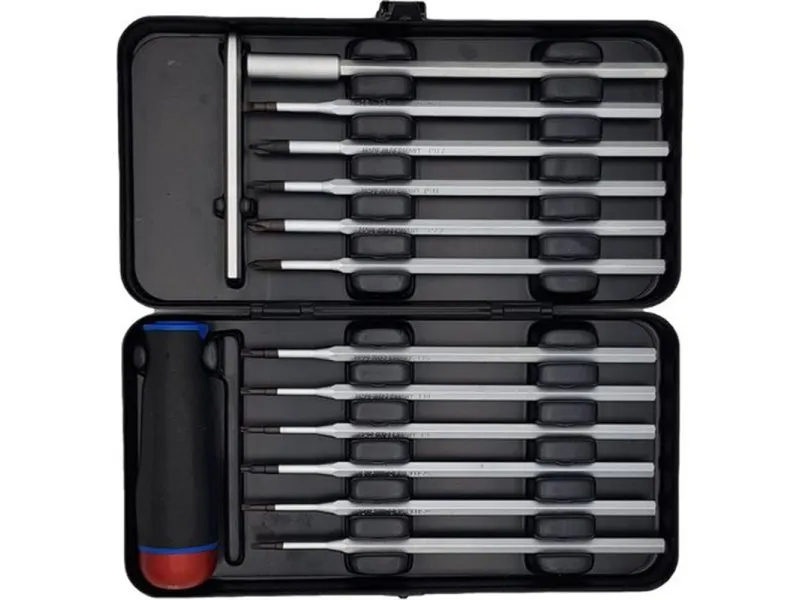 Set Nm-Box sa moment šrafciger 1,5-3,0 Nm i nastavci SL/PH/PZ/TX/TX+ 10099216 13 kom