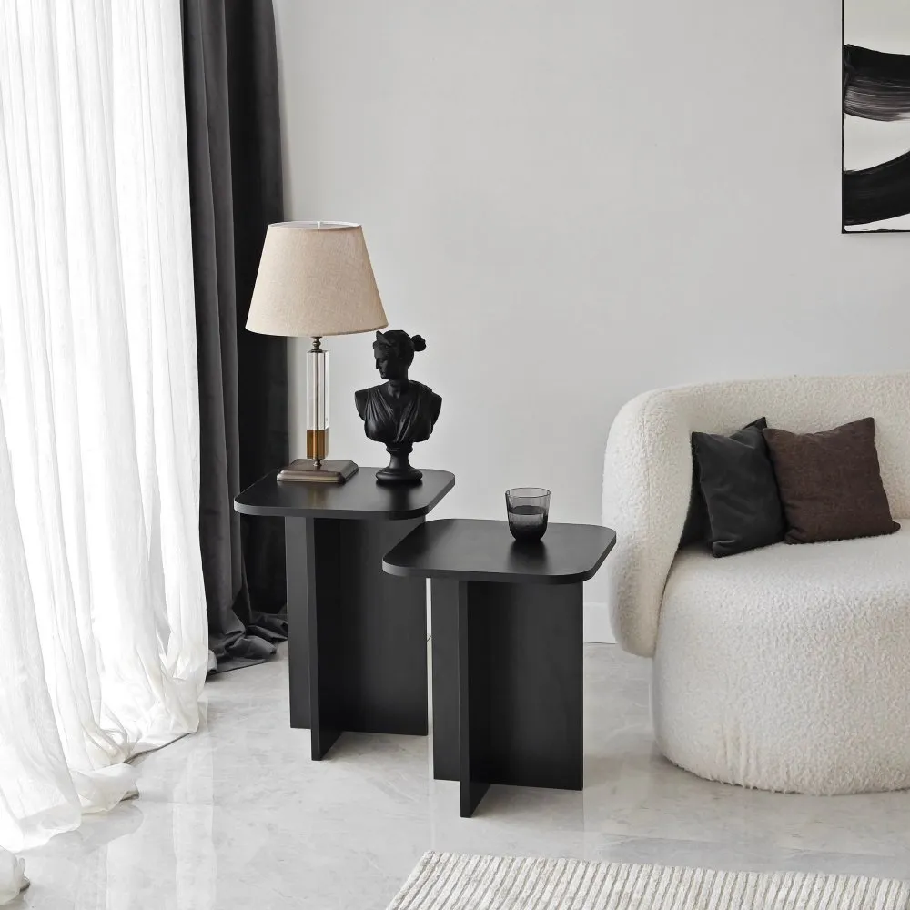 Set pomoćnih stočića Blues Black
