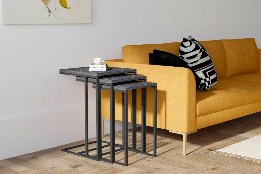 Set stolova Black Mermer
