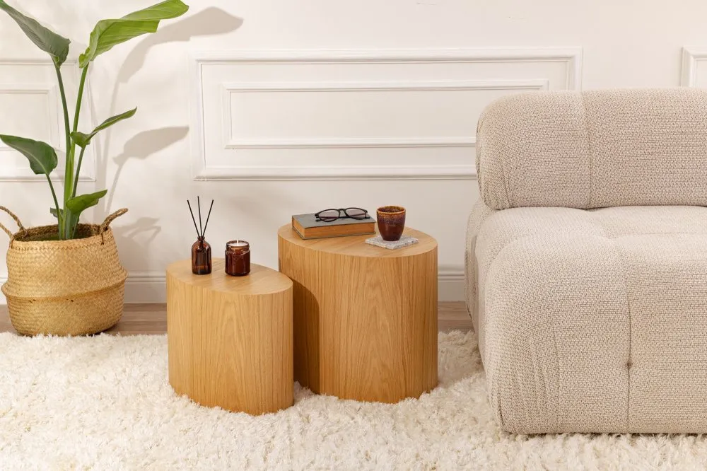Set stolova Elipse Set Oak