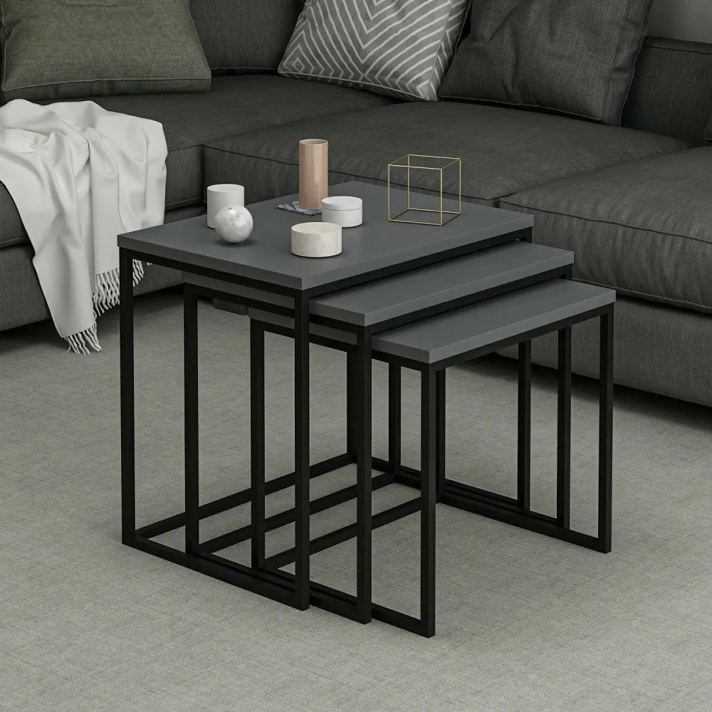 Set stolova Evia Anthracite