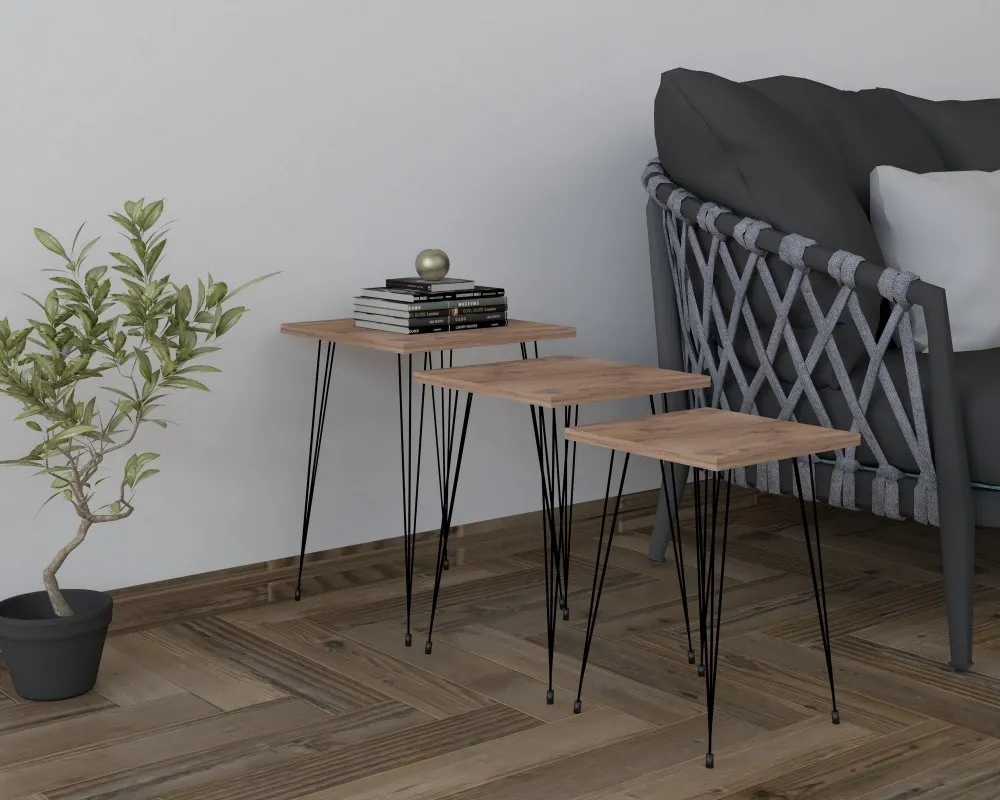 Set stolova Mali Black Atlantic Pine