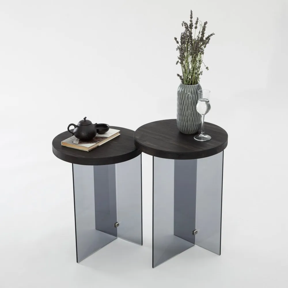 Set stolova Serenity 2 Anthracite Dark Grey
