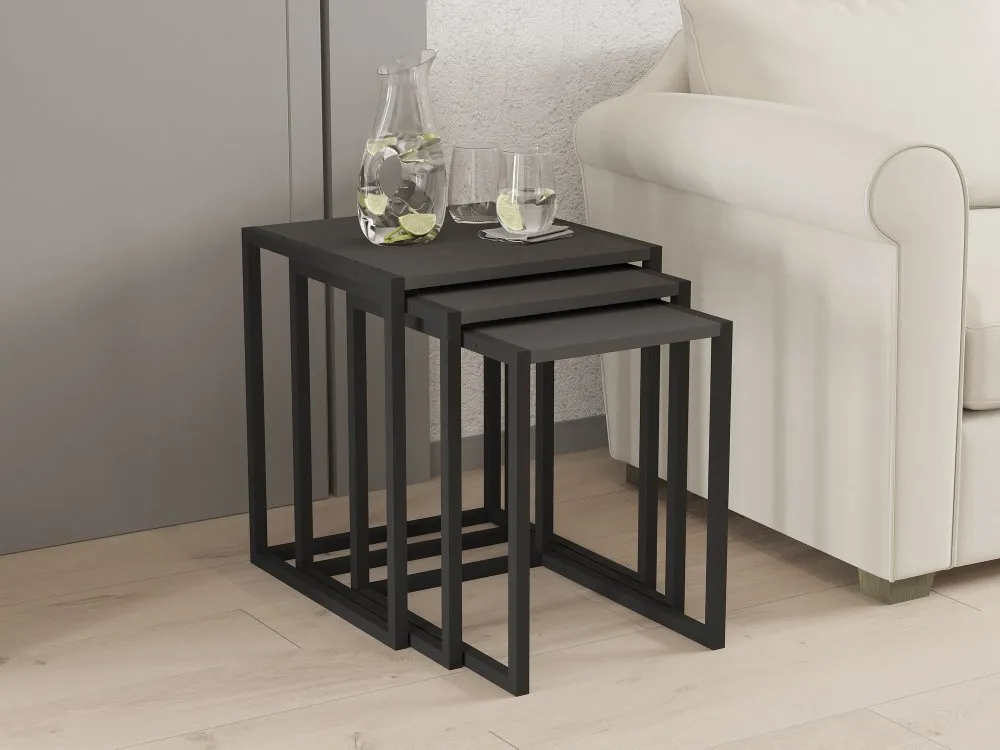Set stolova Tali Black Anthracite