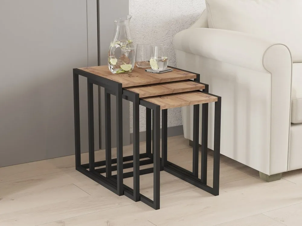Set stolova Tali Black Atlantic Pine