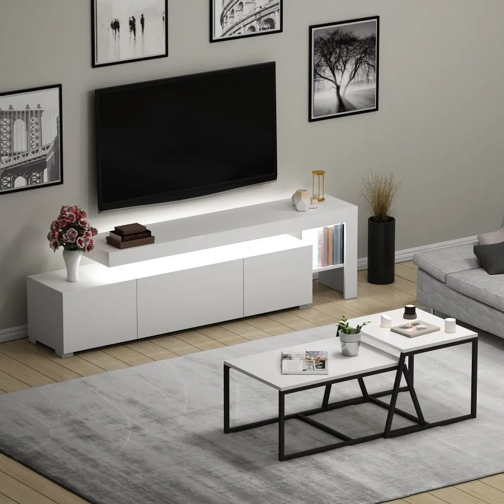 Set za dnevnu sobu Beliz White