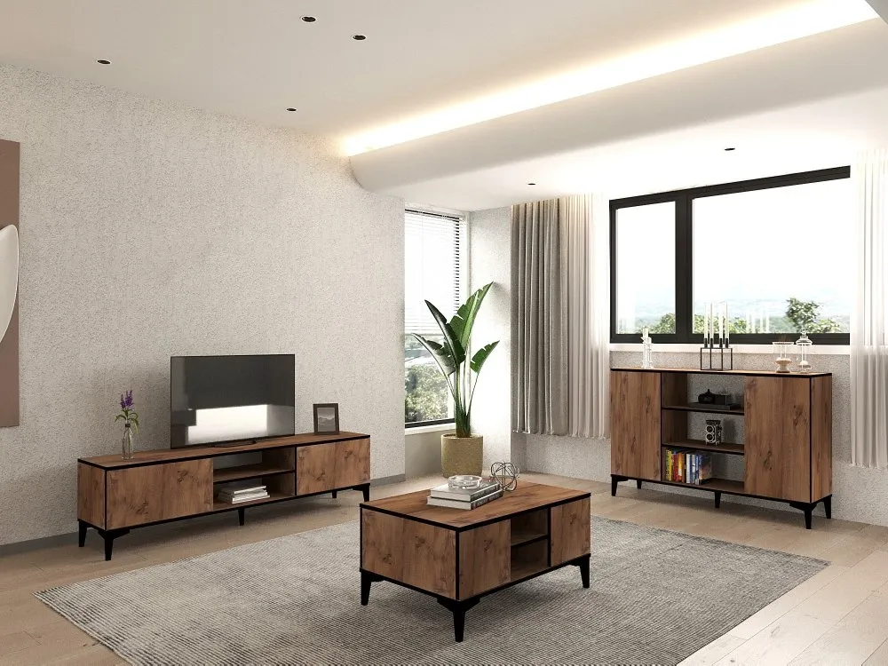 Set za dnevnu sobu Devin Atlantic Pine Black