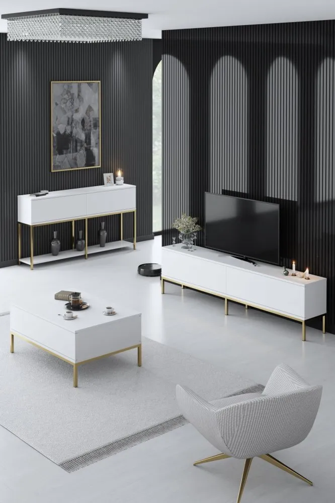 Set za dnevnu sobu Lord White Gold