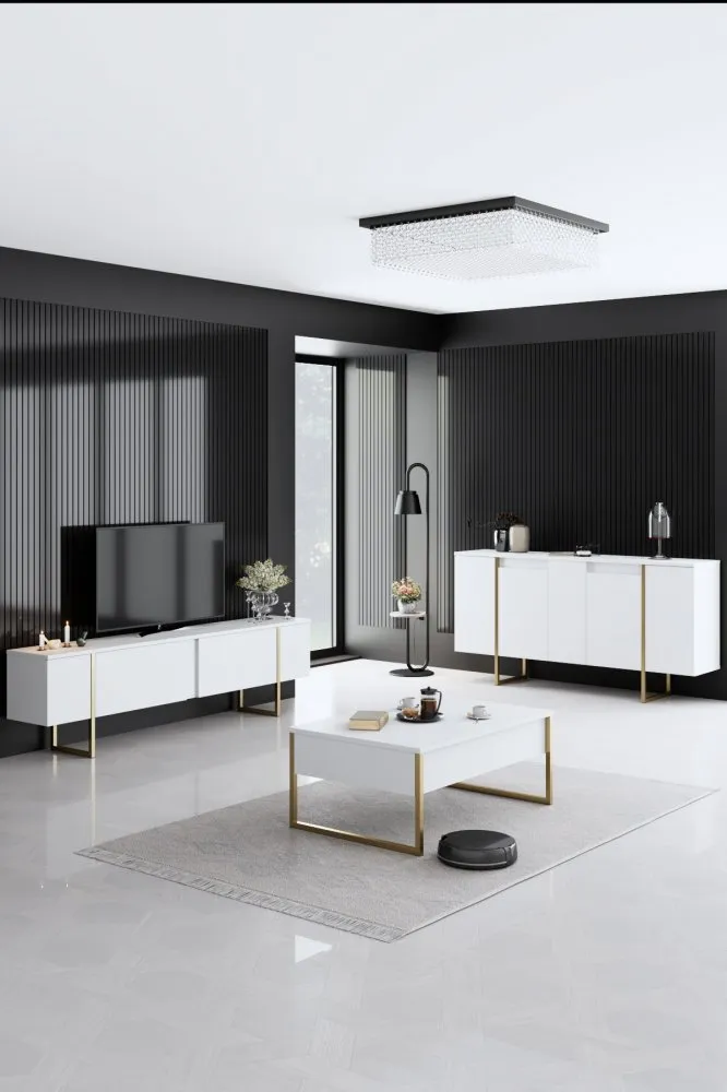Set za dnevnu sobu Luxe White Gold