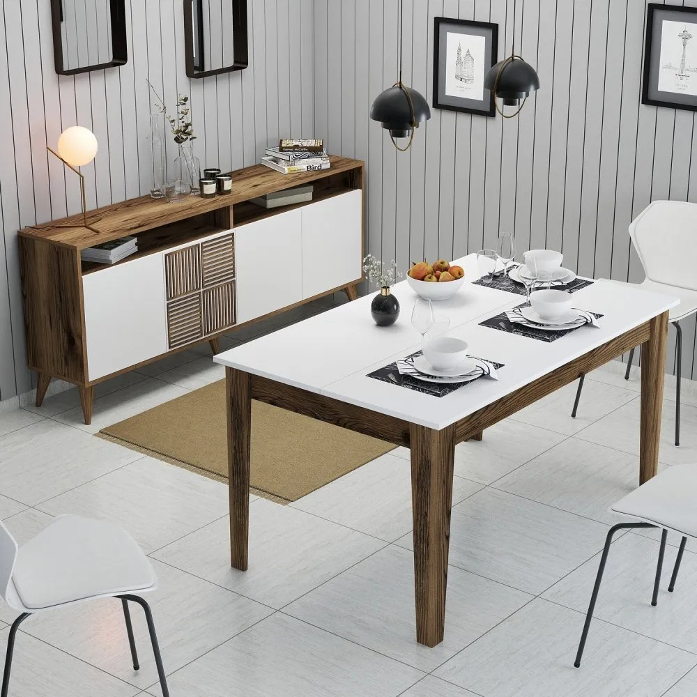 Set za dnevnu sobu Milan 522 Walnut White