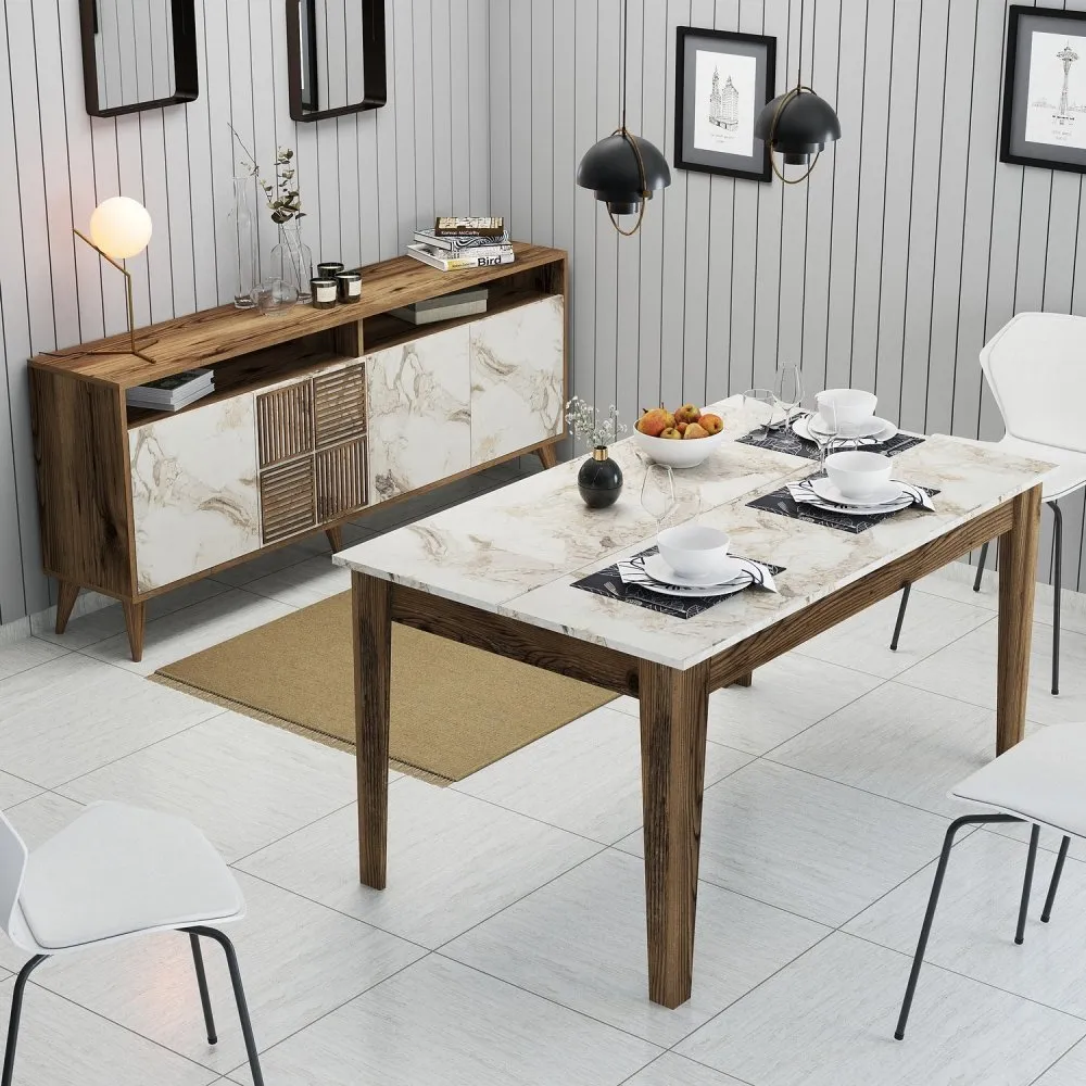 Set za dnevnu sobu Milan 523 Walnut White
