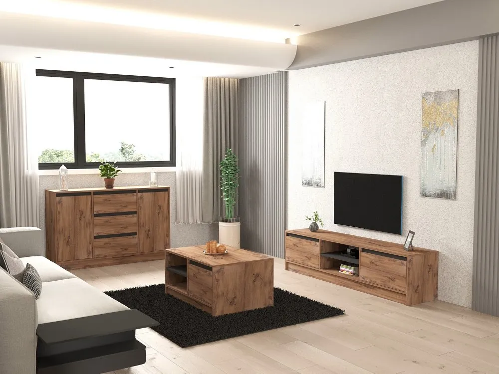 Set za dnevnu sobu Muren Atlantic Pine Anthracite