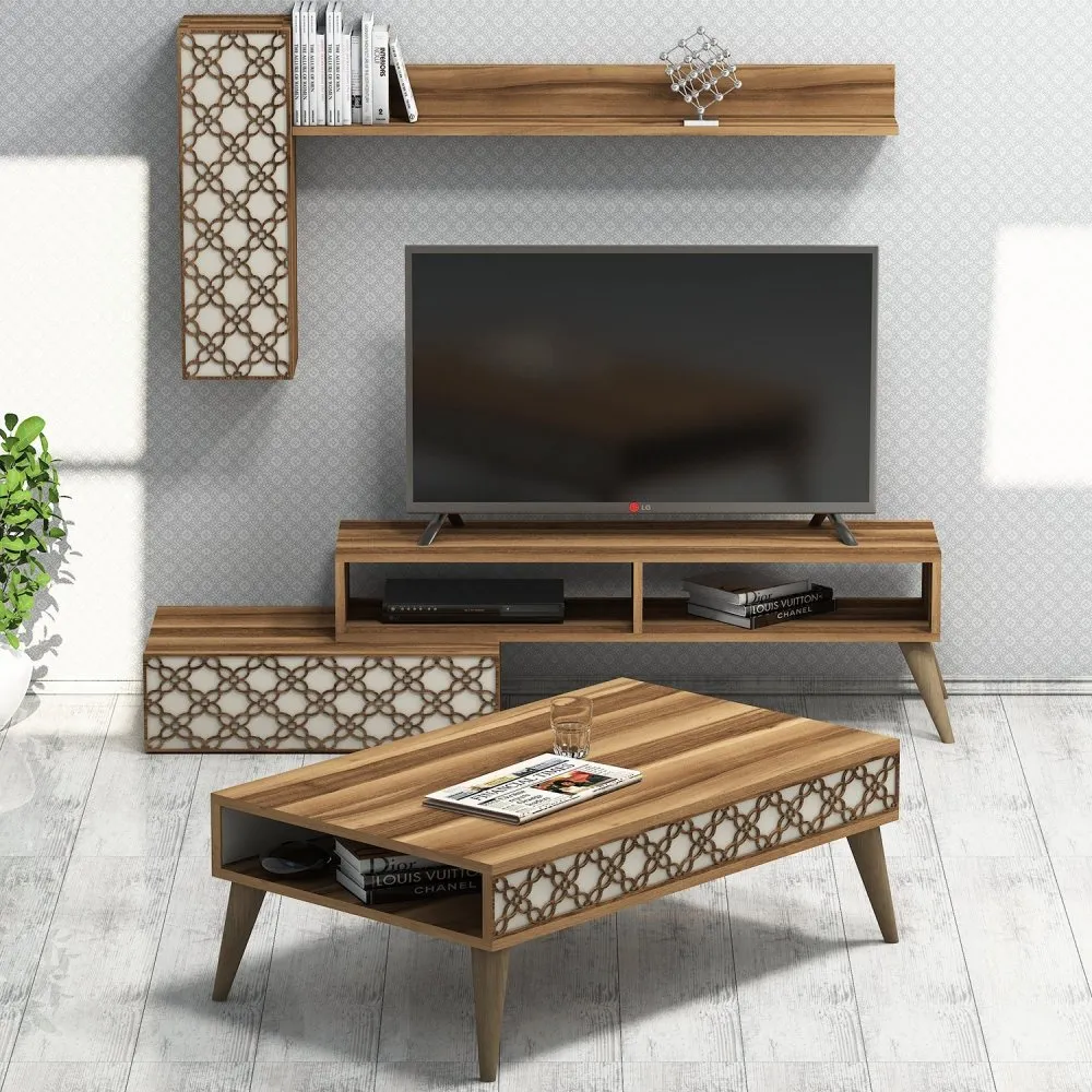 Set za dnevnu sobu Planet Walnut Cream