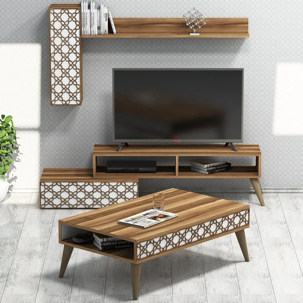 Set za dnevnu sobu Planet Walnut White