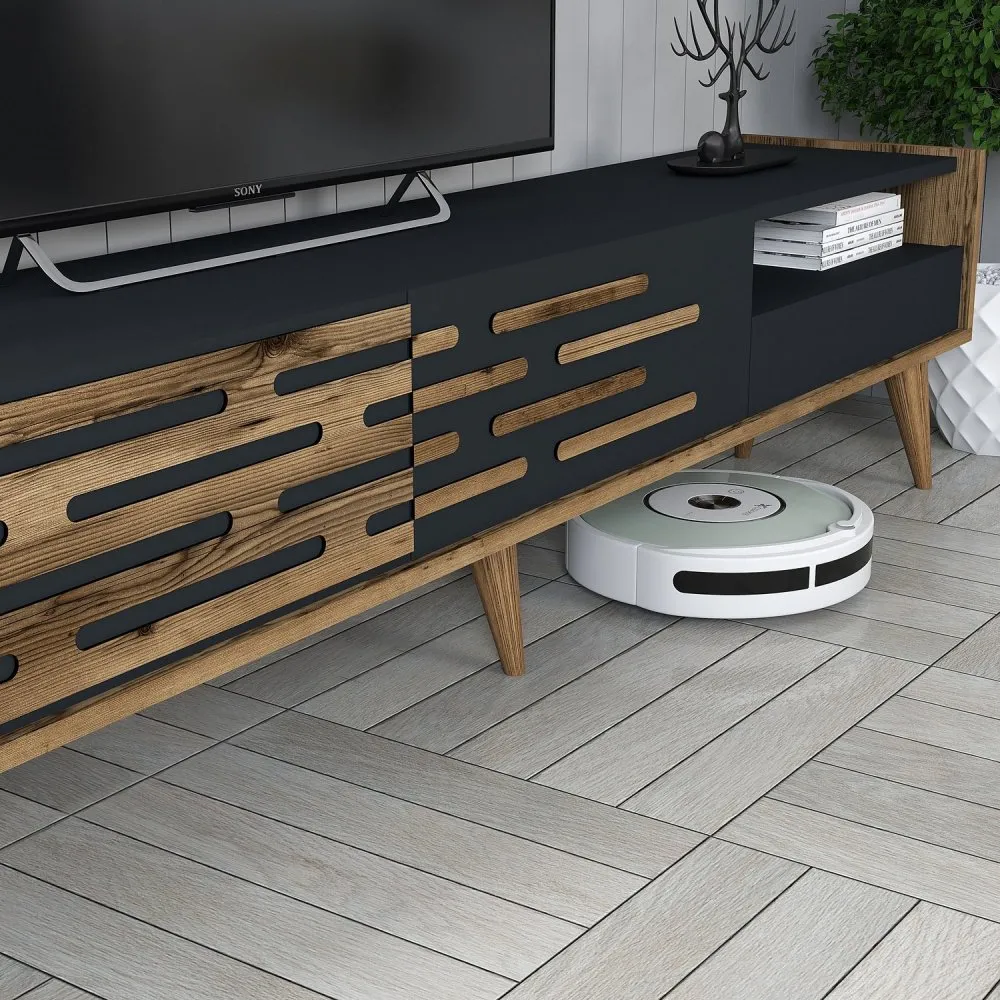 Set za dnevnu sobu Valensiya Walnut Anthracite