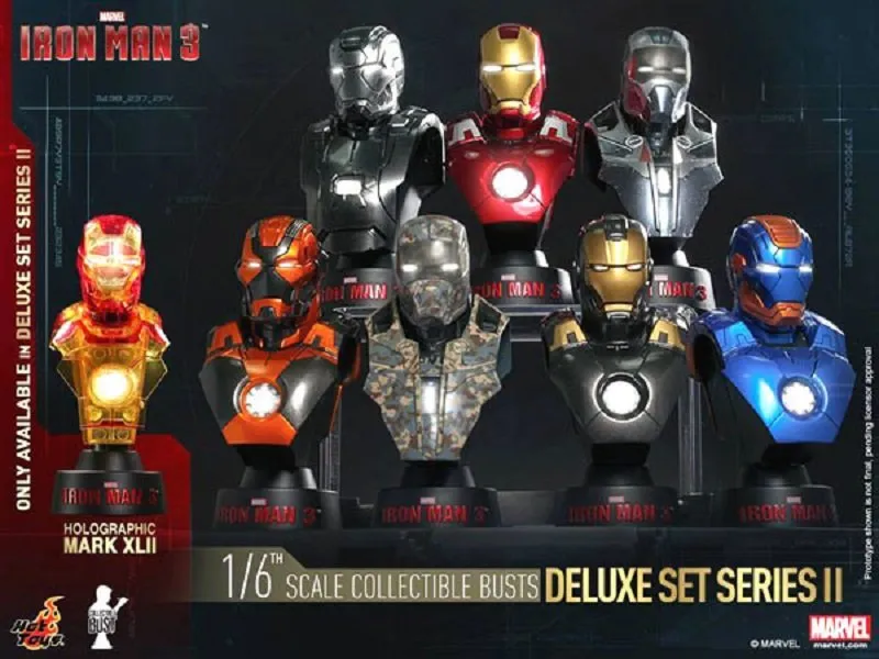 Figura Iron Man 3 Busts 1/6 11 cm Deluxe Set Series 2 022885