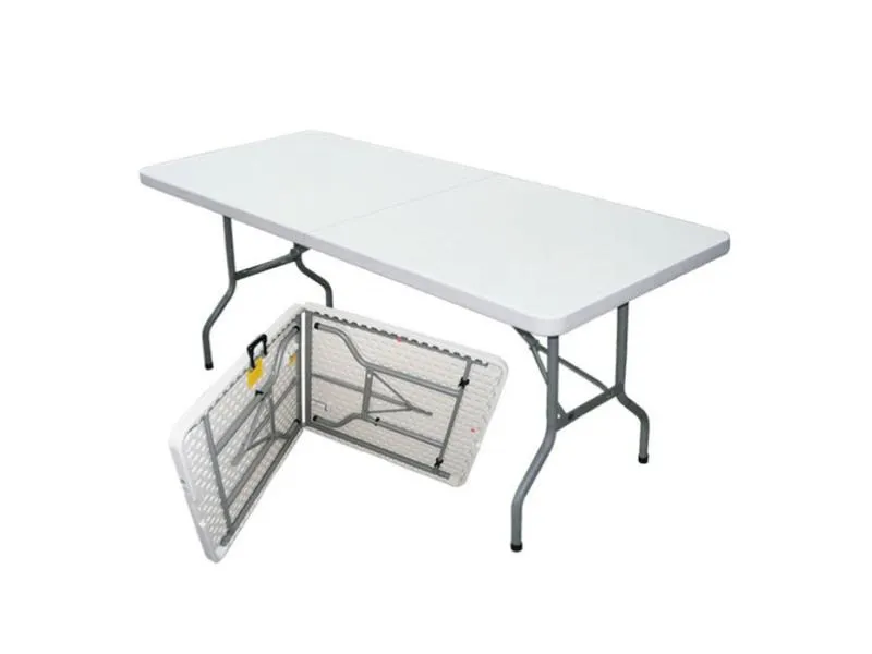 Sklopivi plastični sto beli 180cm
