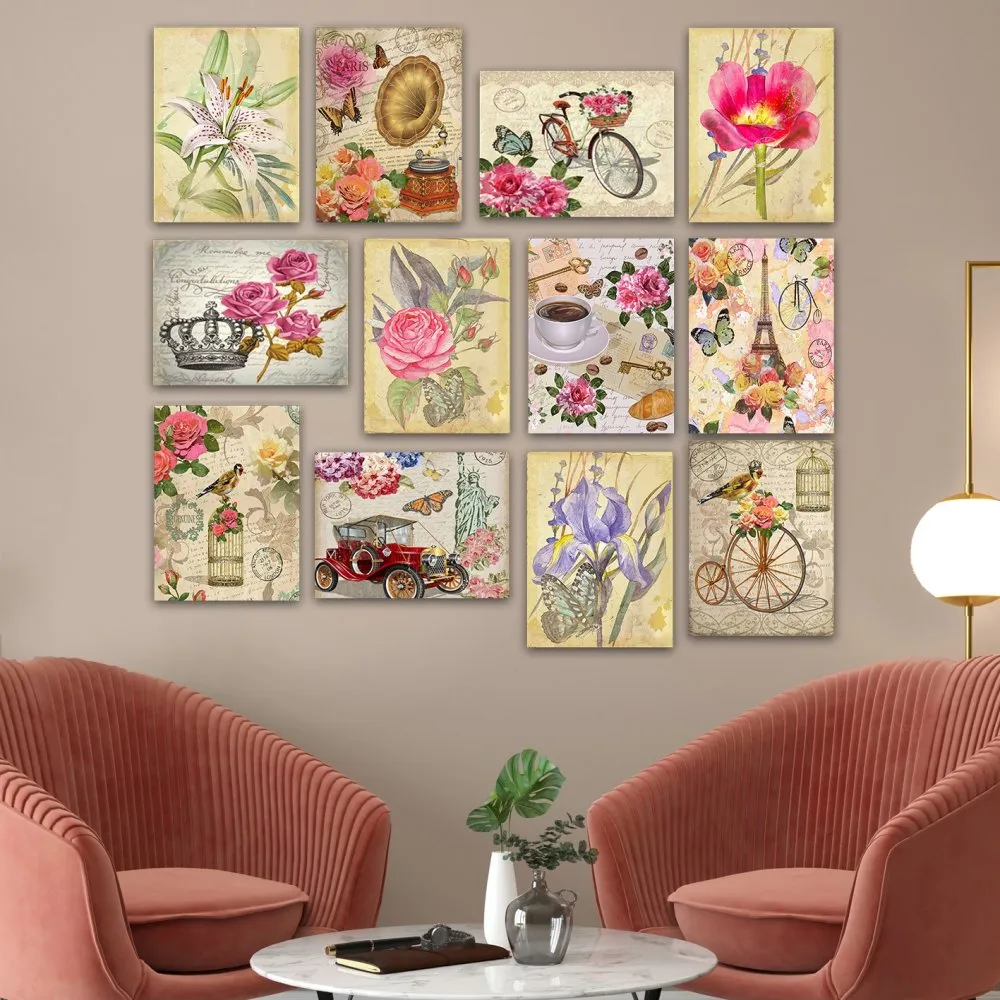 slika od 12 delova, FLOWERS 12MDF31YS