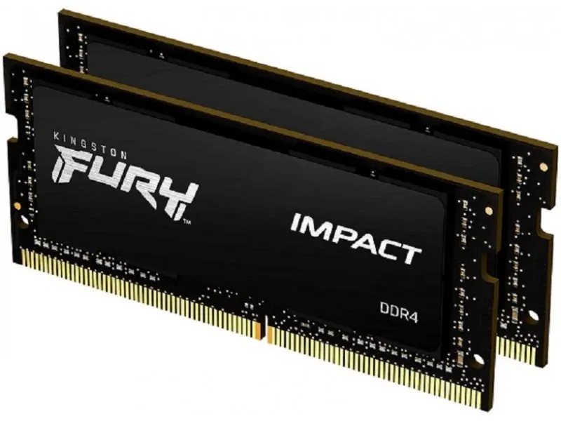 SODIMM DDR4 32GB 2x16GB kit 3200MHz FURY Impact Black KF432S20IBK2/32
