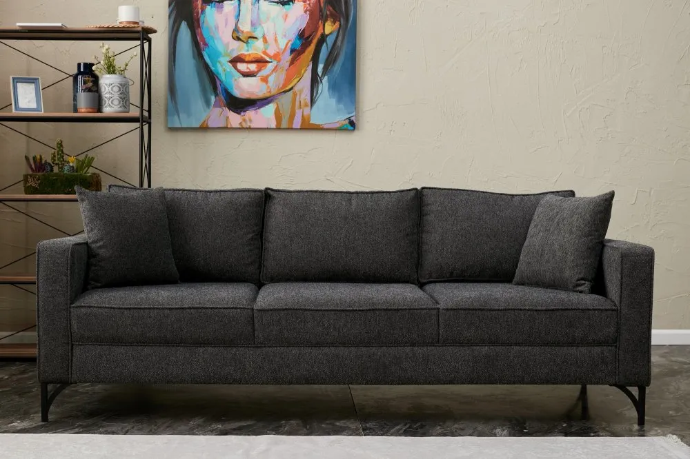 Sofa Berlin Anthracite Black