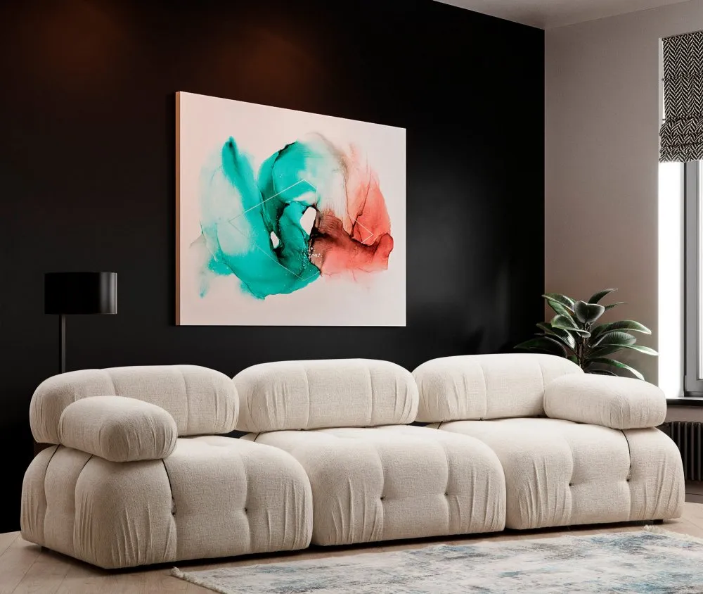 Sofa Bubble 3 Seater ( L1 O1 1R) Bouclette
