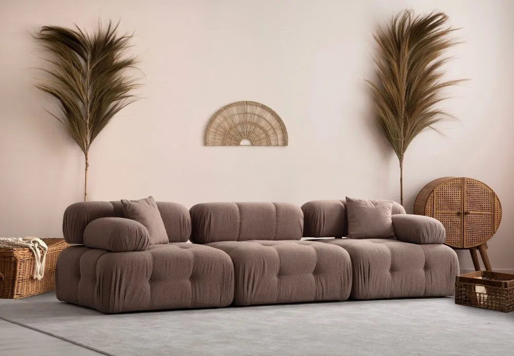 Sofa Doblo 3 Seater ( L1 O1 1R) Cappucino